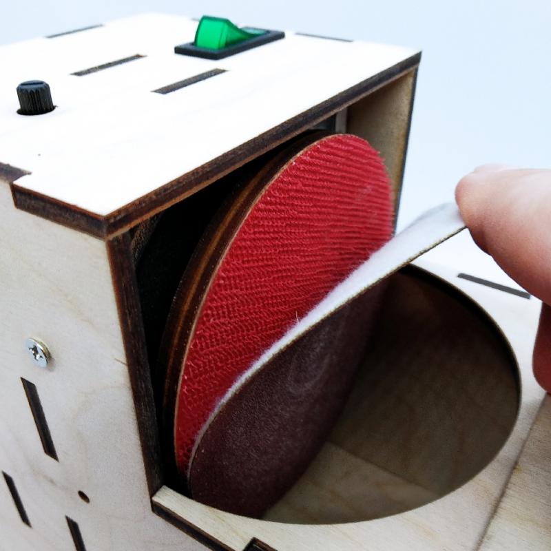 Мини шлифовальный DIY-станок для небольших заготовок и изделий